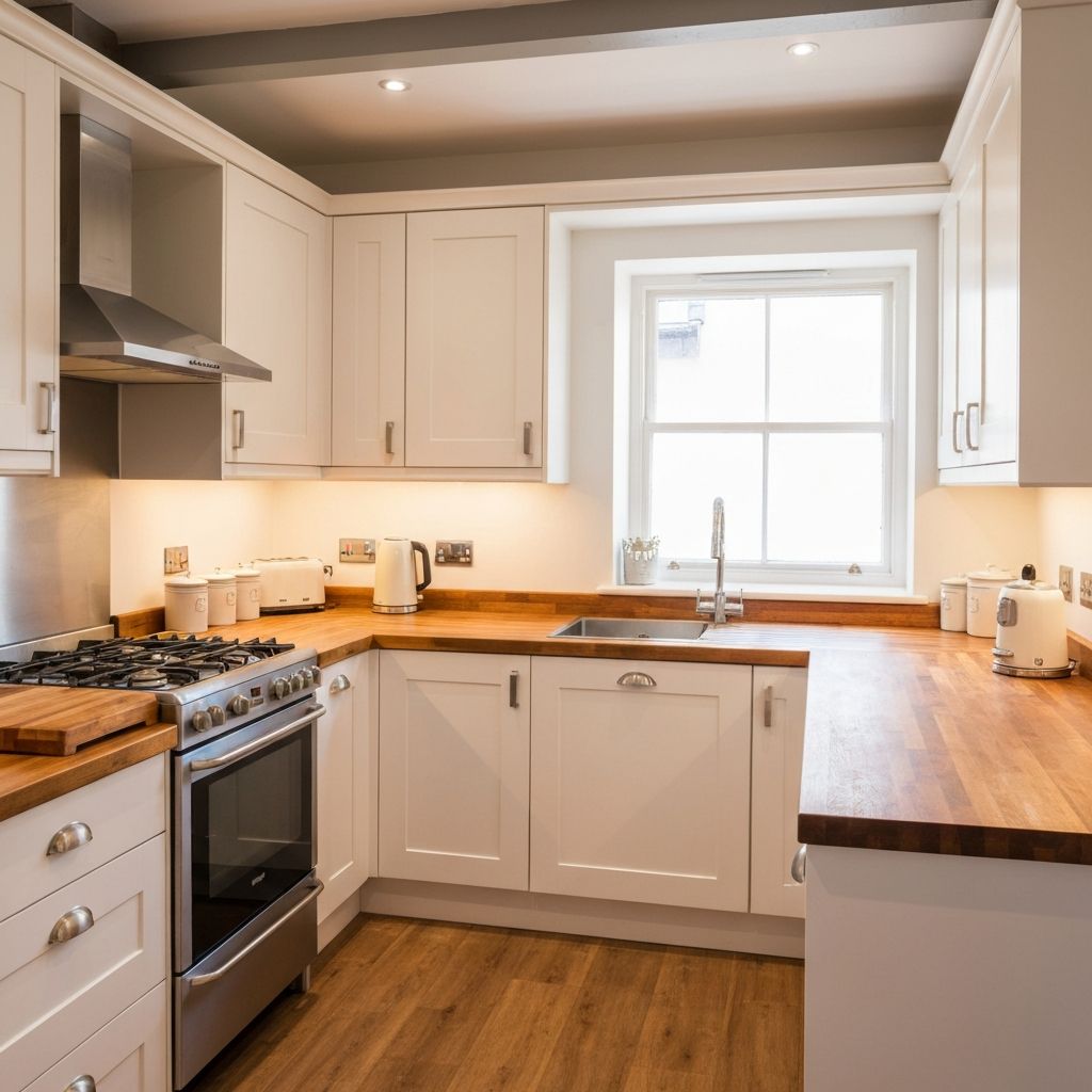 Professional kitchen installation by Collins Property Services
